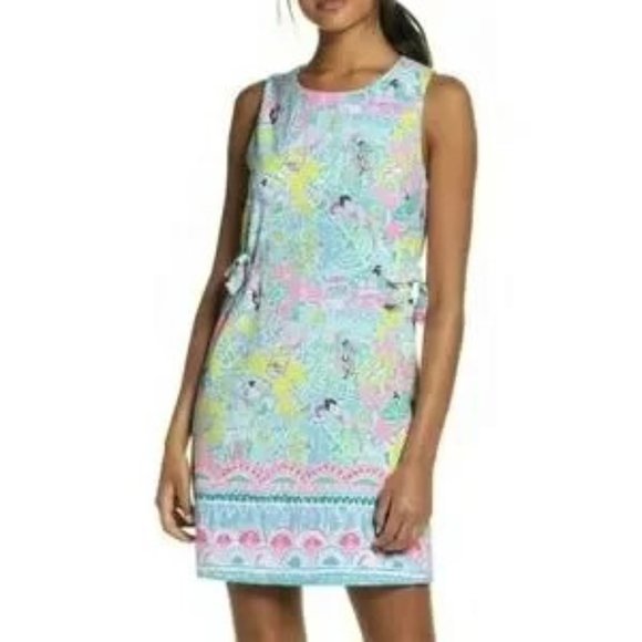 (70% OFF) NWT Lilly Pulitzer Marli Pastel Multi Color Stretch Shift Dress $275 - Picture 2 of 8